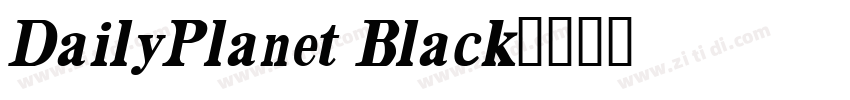 DailyPlanet Black字体转换